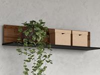 Mobistoxx Wandplank FANJO 110 cm alpine sparren/staal