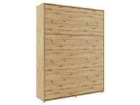 Mobistoxx Opklapbed CONCEPTION PRO 160x200 cm artisan eik (verticaal) zonder kasten met matras