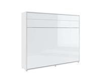 Mobistoxx Opklapbed CONCEPTION PRO 160x200 cm wit/glanzend wit (horizontaal)