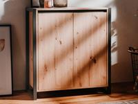 Mobistoxx Commode DENZEL 2 deuren eik artisanaal/antraciet