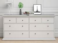 Mobistoxx Dressoir PARISA 8 lades wit