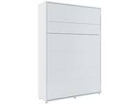 Mobistoxx Opklapbed CONCEPTION PRO 140x200 cm mat wit (verticaal) zonder kasten met matras