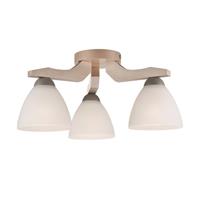 Euluna Plafondlamp Haro, beuken wit/wit, 3-lamps