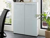 Mobistoxx Commode MATERIA 2 deuren wit/hoogglans wit
