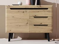 Mobistoxx Dressoir NORDO 1 deur 3 lades artisan eik