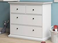 Mobistoxx Dressoir PARISA 4 lades wit