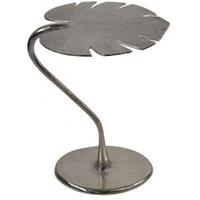 Plantenwinkel.nl Monstera L plantentafeltje zilveren sidetable aluminium 43x36x58 cm