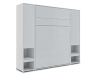 Mobistoxx Opklapbed CONCEPTION PRO 140x200 cm mat grijs (verticaal) met kasten zonder matras