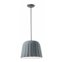 Ferro Luce Hängelampe Madame Gres, Keramik, Höhe 30 cm, grau