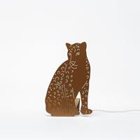 Goodnight Light Decoupage Lamp Leopard