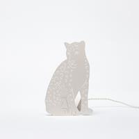 Goodnight Light Decoupage Lamp Leopard