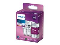 PHILIPS - LED Spot - Set 2 Stuks - Classic 840 36D - GU10 Fitting - 4.6W - Natuurlijk Wit 4000K | Vervangt 50W