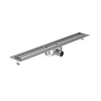 Aco ShowerDrain C douchegoot rvs m. vloerflens zonder rooster, 70mm breed, stankslot 50mm 685mm inb. diepte 92mm m. zijuitloop 2131385