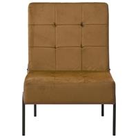 vidaXL Relaxstoel 65x79x87 cm fluweel bruin