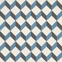 Portugese Vloertegel Jos Hidro Upsidedown Blauw 19.7x19.7 cm Prijs P/m2 Jos.