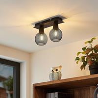 LINDBY Zerda Deckenlampe, Gitter, zweiflammig