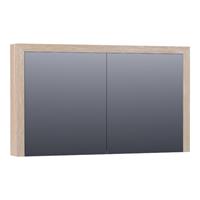 Saniclass Natural Wood spiegelkast 120x15x70cm White Oak Massief Eiken 70511WOG