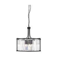 Searchlight Zwarte klassieke kroonluchter Victoria 8295-5BK