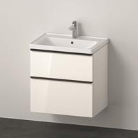 Duravit D-Neo meubelset m. wastafelonderbouwkast m. 2 laden m. softclose 65x20x48cm incl. wastafel wit hoogglans DE012002222