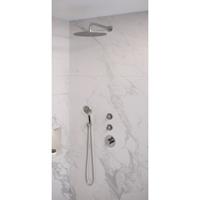 Brauer Chrome Edition complete inbouw regendouche set 10 chroom incl handdouche rond, wandarm en 30cm douchekop