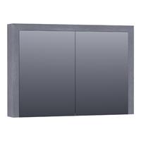 Saniclass Natural Wood spiegelkast 100x15x70cm Purple Oak Massief Eiken 70481POG
