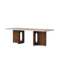 Audo Copenhagen Androgyne salontafel 120x45 walnoot, Kunis Breccia