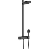 Hansgrohe Pulsify showerpipe 26cm 2jet eco planchet 40cm mat zwart