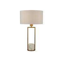 Searchlight Schemer Table met gouden voet EU2871GO