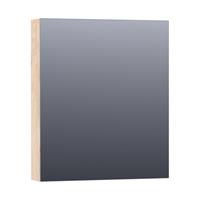 Saniclass Dual spiegelkast 59x70x15cm verlichting geintegreerd rechthoek 1 draaideur Sahara MFC 7187