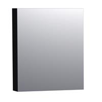 Saniclass Spiegelkast Dual 60 Hoogglans Zwart Rechtsdraaiend 7163
