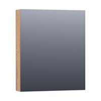 Saniclass Dual spiegelkast 59x70x15cm verlichting geintegreerd rechthoek 1 draaideur Old Castle MFC 7260
