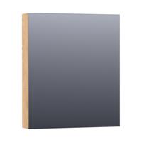 Saniclass Dual spiegelkast 59x70x15cm verlichting geintegreerd rechthoek 1 draaideur Nomad MFC 7192