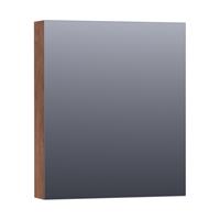 Saniclass Dual spiegelkast 59x70x15cm verlichting geintegreerd rechthoek 1 draaideur Viking Shield MFC 7266