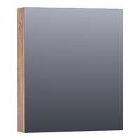 Saniclass Dual Spiegelkast 59x70x15cm links 1 deur LED verlichting geintegreerd 4000K MFC Almond SK-DU60LAL