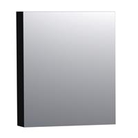 Saniclass Spiegelkast Dual 60 Mat Zwart Linksdraaiend 7180