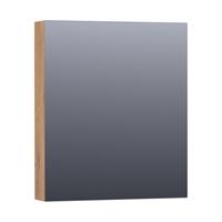 Saniclass Dual spiegelkast 59x70x15cm verlichting geintegreerd rechthoek 1 draaideur Old Castle MFC 7261
