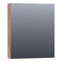 Saniclass Dual Spiegelkast 59x70x15cm rechts 1 deur LED verlichting geintegreerd 4000K MFC Almond SK-DU60RAL