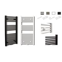 Sanicare design radiator midden aansluiting recht 120 x 45 cm Inox-look HRM451200I