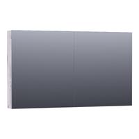 Saniclass Dual Spiegelkast 119x70x15cm 2 deuren LED verlichting geintegreerd 4000K MFC Birch SK-DU120BR