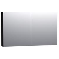 Saniclass Spiegelkast Dual 120 Hoogglans Zwart 7166