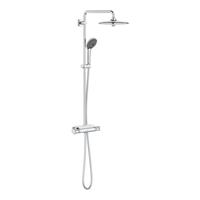 Grohe Duschsystem QuickFix Vitalio Joy 260, Höhe 111.6 cm, 3 Strahlart(en), Mit Thermostatbatterie und Duschablage - Chrom