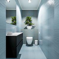 MONDIAZ ADA Toiletmeubel 100x30x50cm met 0 kraangaten 2 lades urban mat Wastafel Lex rechts Solid Surface Wit FK75341760