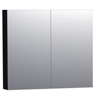 Saniclass Spiegelkast Dual 80 Hoogglans Zwart 7164