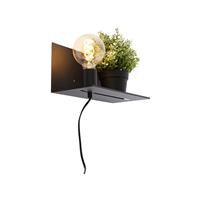 Qazqa Moderne wandlamp Zwart