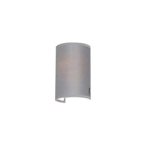 QAZQA Wandlamp drum - Grijs - Modern - L 130mm