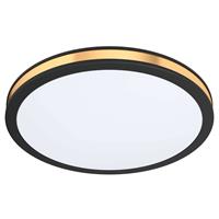 EGLO PESCAITO LOFT 2000LM Ø280 GULD/SORT