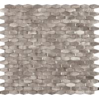 Dune Ceramics Mozaiek Tegels Dune Halley Silver Hexagon 28.4x30 cm Zilver 