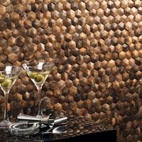 Dune Ceramics Mozaiek Tegels Dune Corten Hexagon 26x30.2 cm Bruin 