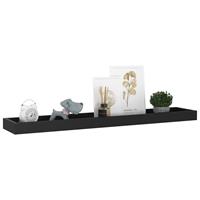 vidaXL Wandschappen 4 st Loggia 80x15x4 cm MDF zwart