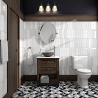 Dune Ceramics Wandtegel Dune Flat White Gloss 7.5x30 cm 